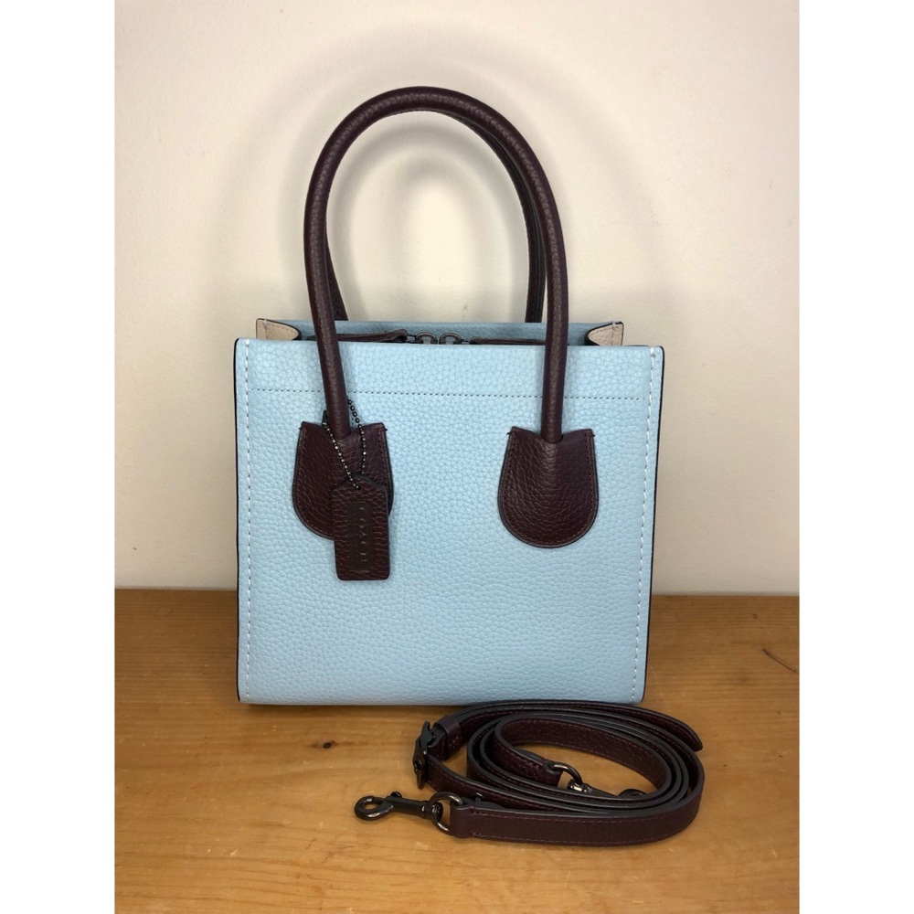 S⭕️LD‼️Coach Cashin Carry Tote 22 In Colorblock Waterfall Multi - Picture 1 of 12